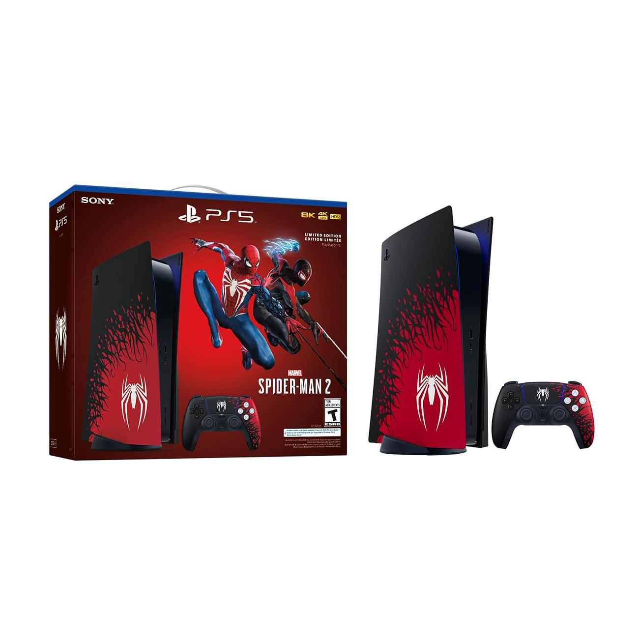کنسول بازی سونی مدل PlayStation 5 Marvels Spider-Man 2 Limited Edition ظرفیت 825 گیگابایت