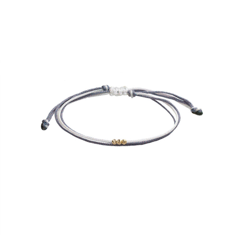 دستبند بند و طلا 18 عیار زنانه گالری شیدا مجد مدل 3 البرنارد نخی لمه