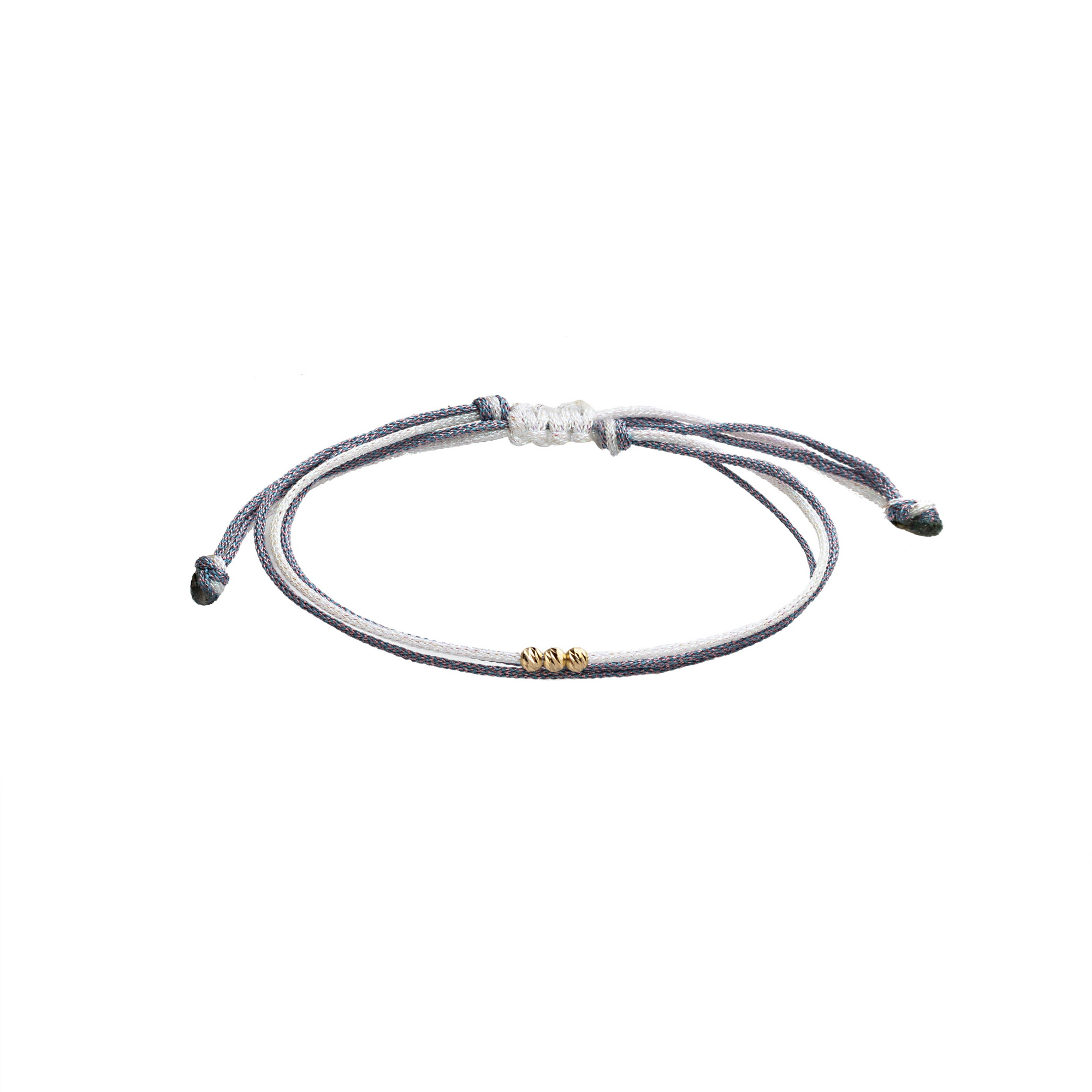 دستبند بند و طلا 18 عیار زنانه گالری شیدا مجد مدل 3 البرنارد نخی لمه