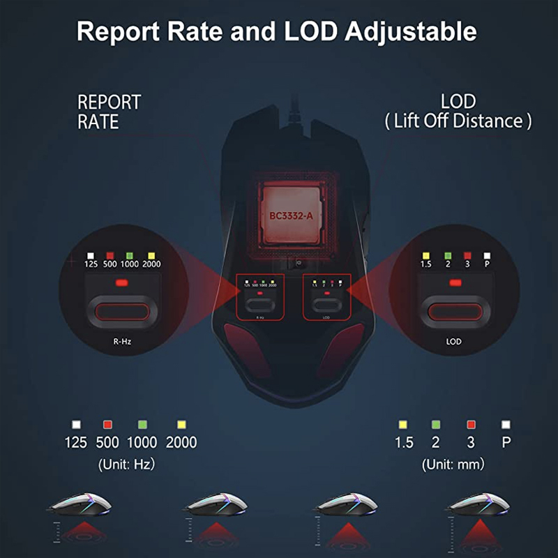 ماوس مخصوص بازی بلادی مدل W60 Max-RGB