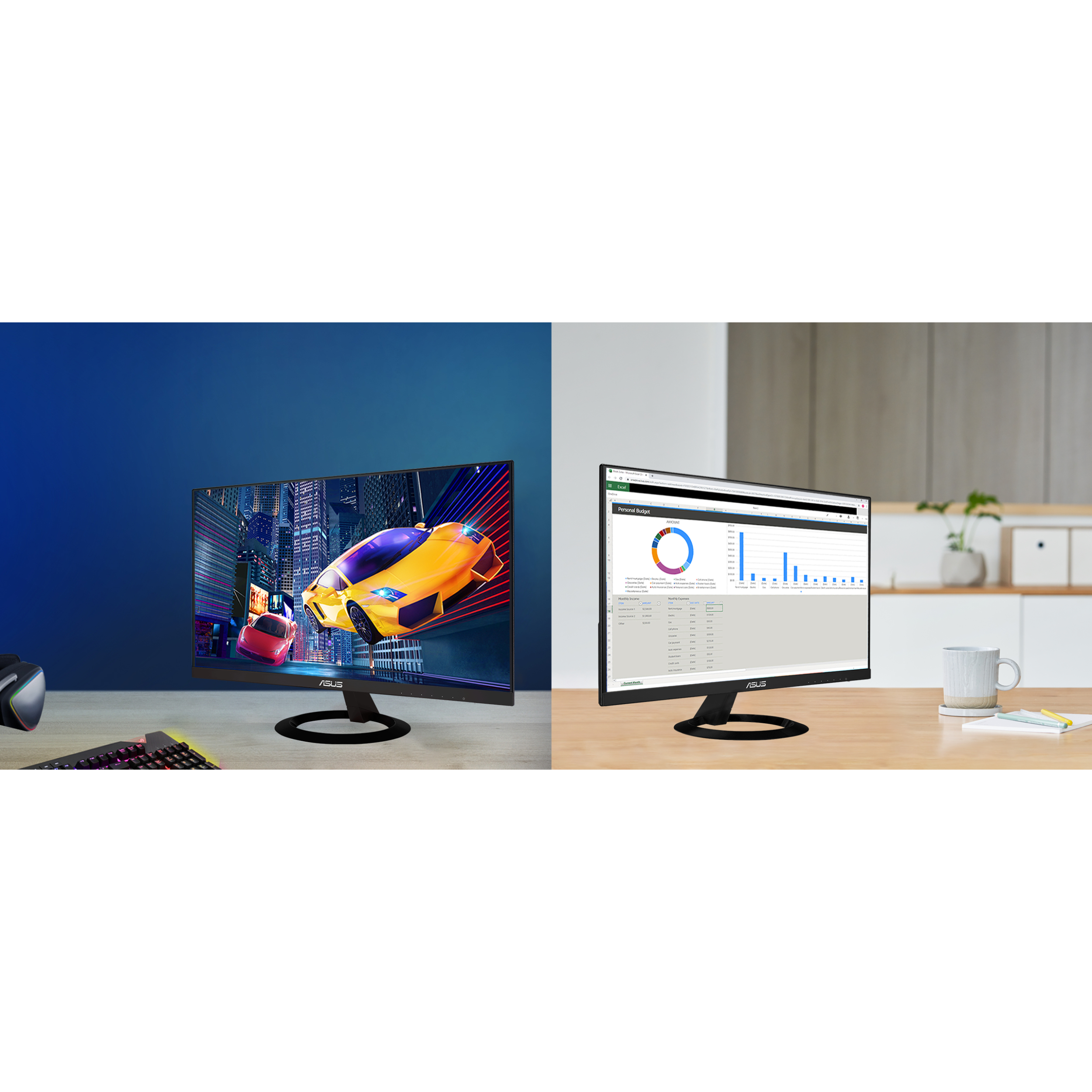 مانیتور ایسوس مدل VZ24EHF سایز 24 اینچ