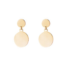 گوشواره میخی طلا 18 عیار زنانه گالری شیدا مجد مدل سکه ریز و درشت