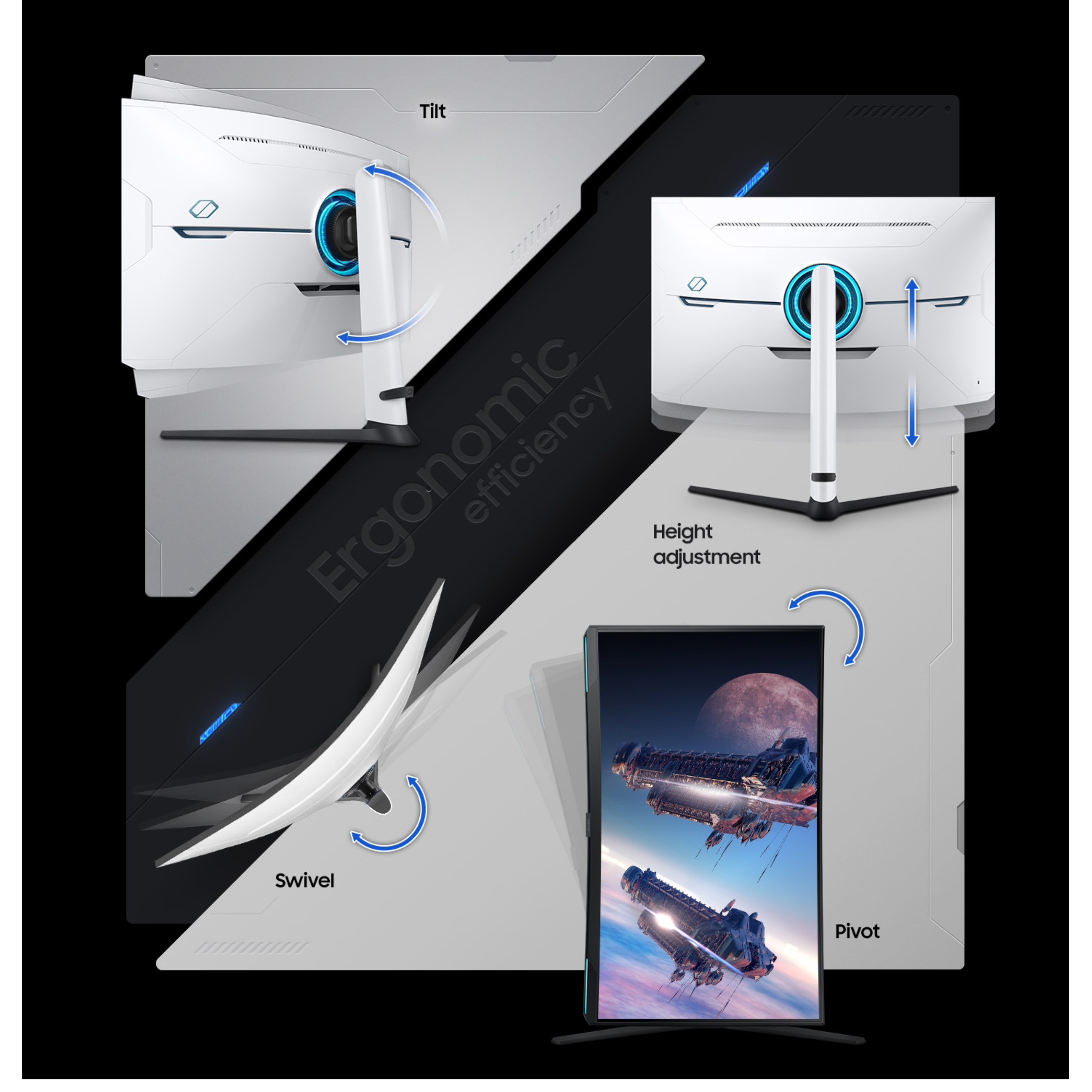 مانیتور مخصوص بازی سامسونگ مدل LS32BG850 سایز 32 اینچ