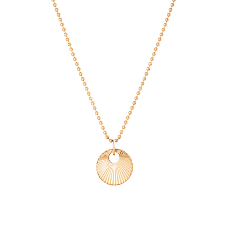 گردنبند طلا 18 عیار زنانه با طرح ساچمه‌ای گالری شیدا مجد مدل اربل