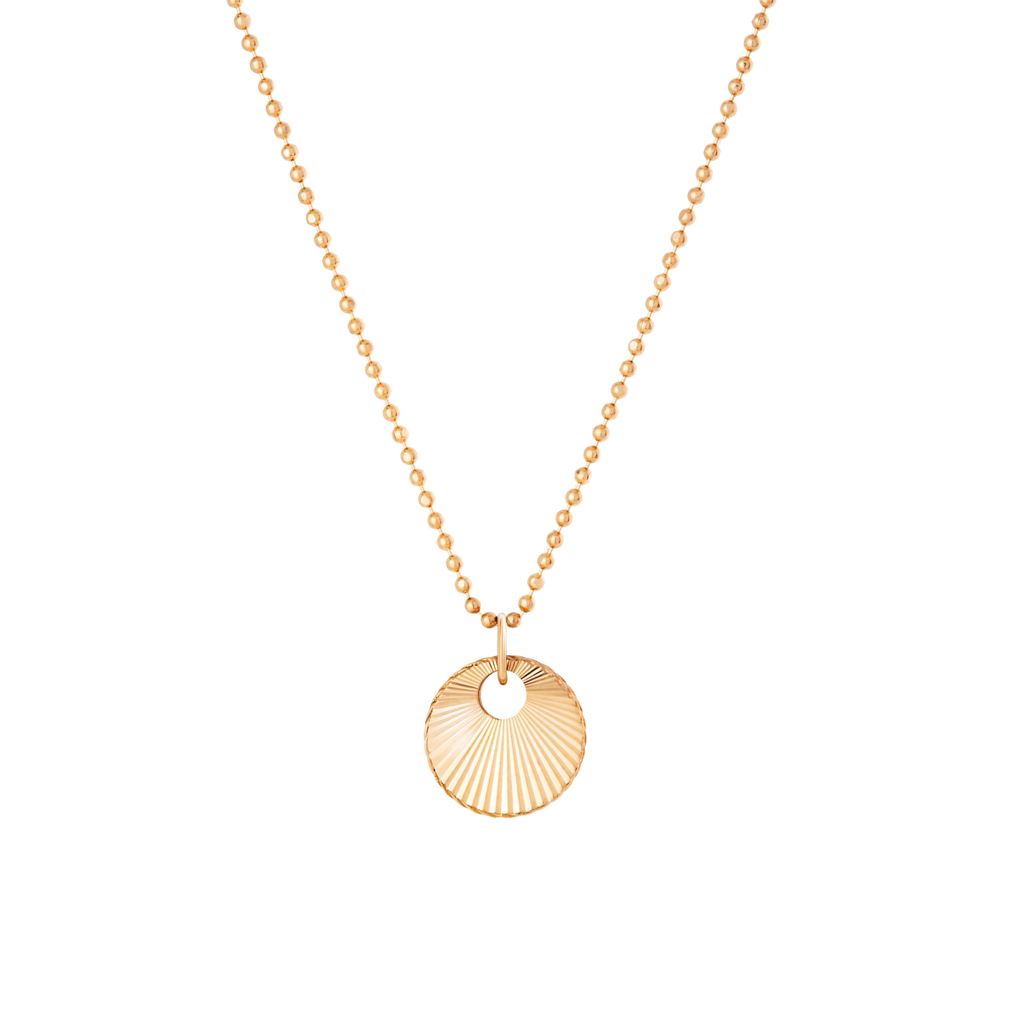 گردنبند طلا 18 عیار زنانه با طرح ساچمه‌ای گالری شیدا مجد مدل اربل