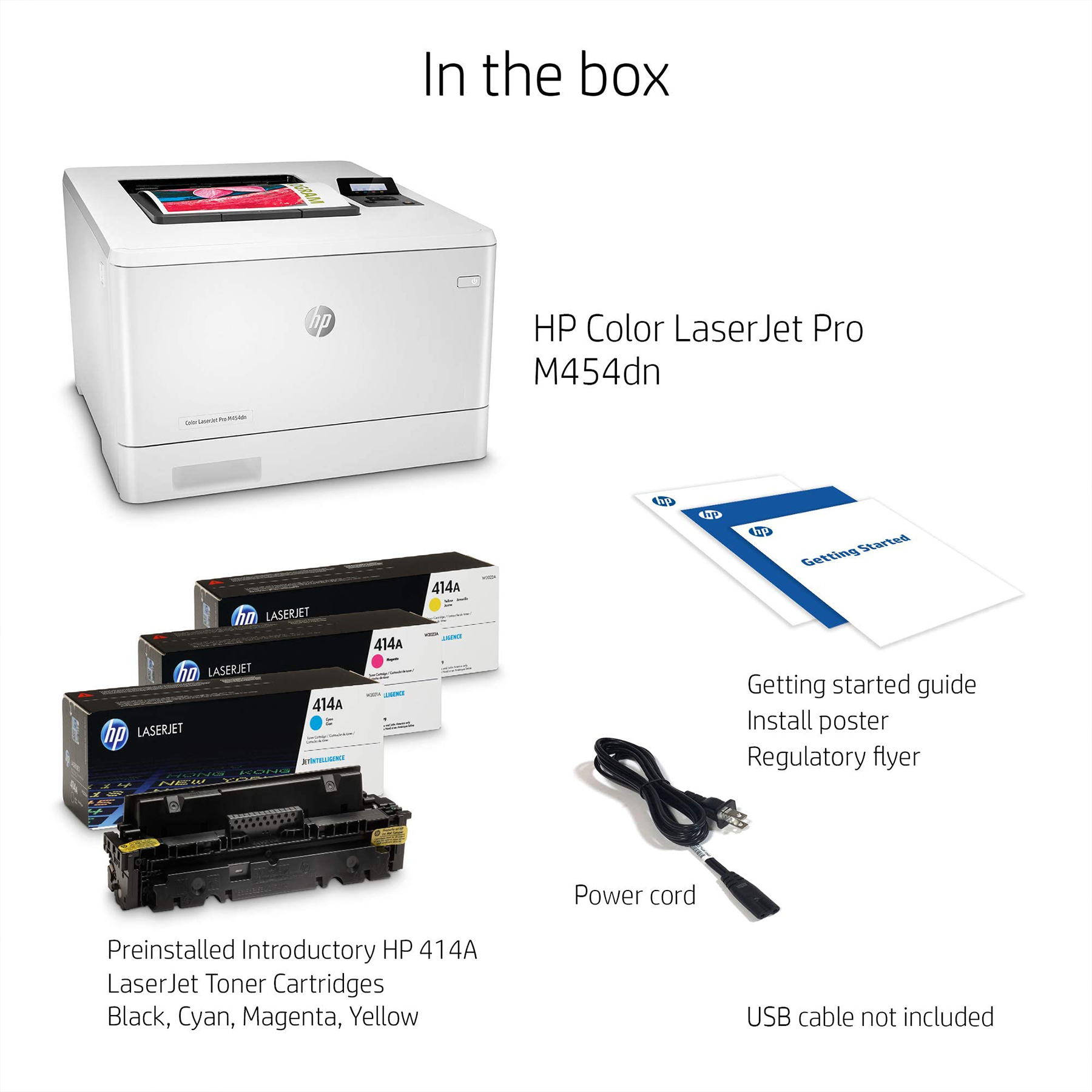 پرینتر لیزری اچ پی مدل Color LaserJet Pro M454dn