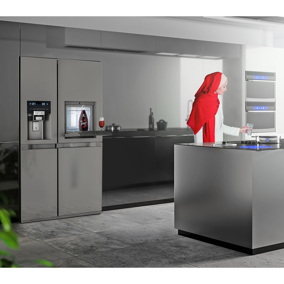 یخچال و فریزر ساید بای ساید 32 فوت دوو مدل DS-3325SS