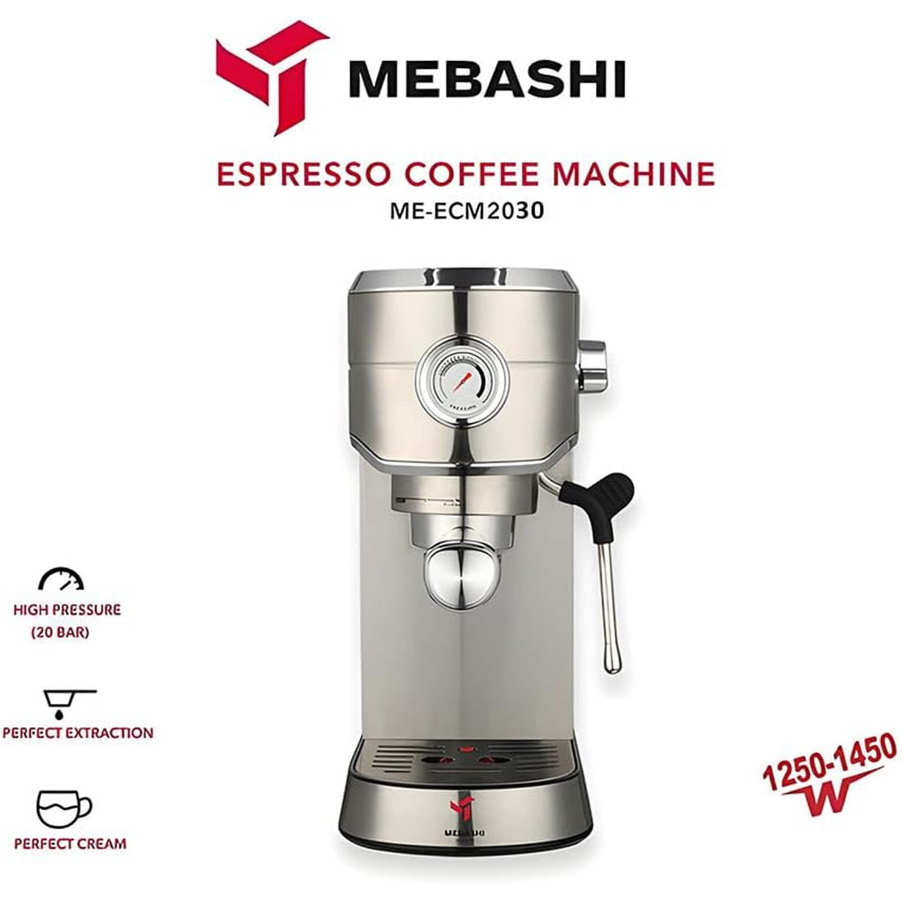 اسپرسو ساز مباشی مدل ME-ECM2030SS