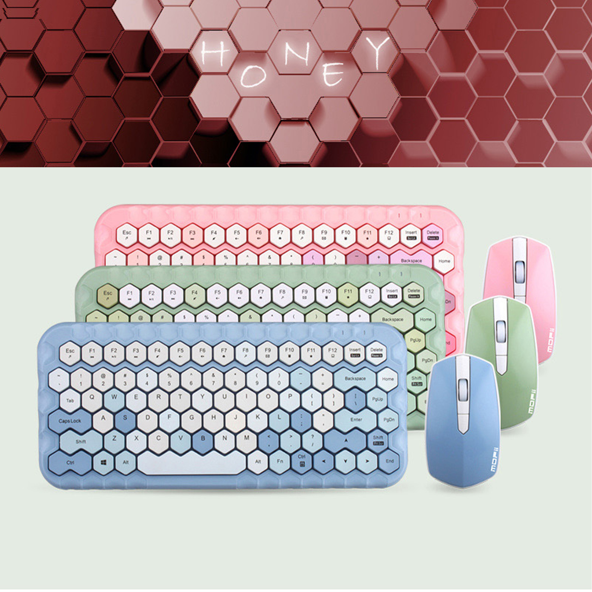 کیبورد و موس بی سیم مافی مدل Honey