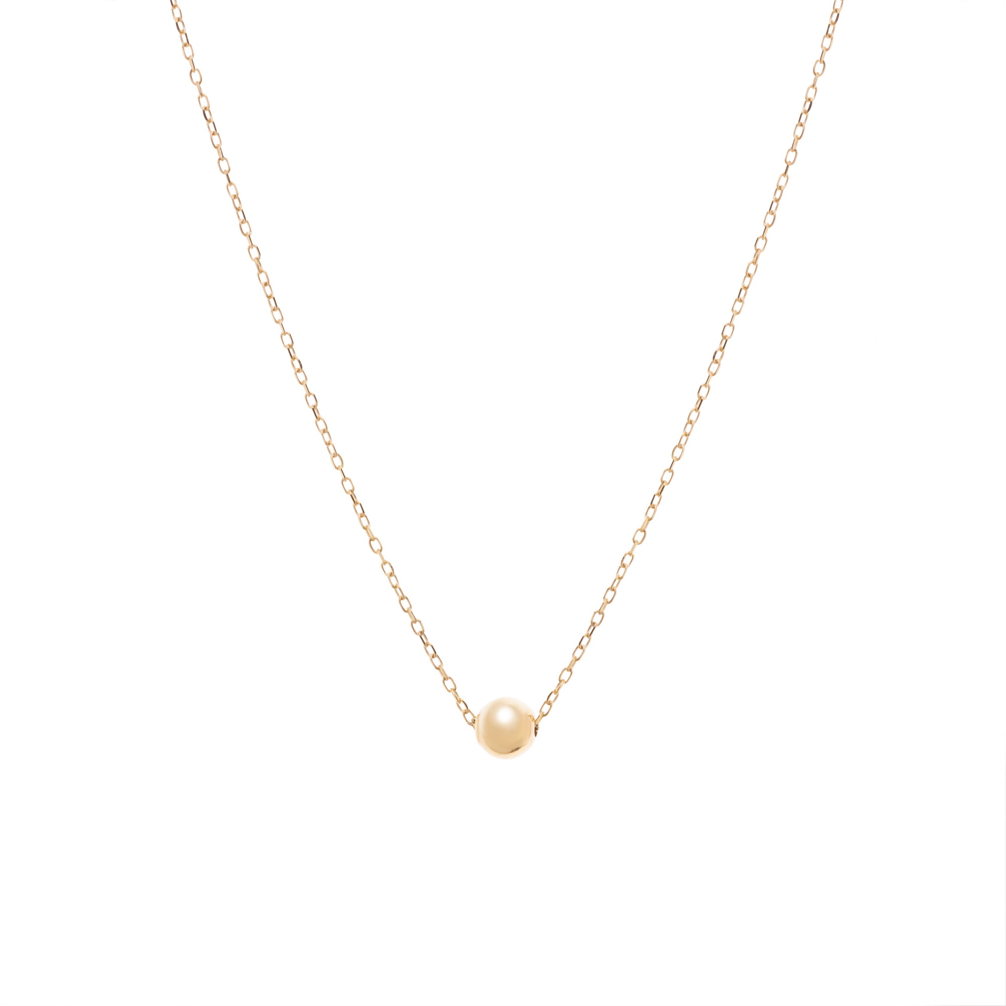 گردنبند طلا 18 عیار زنانه گالری شیدا مجد مدل گوی شش