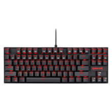کیبورد گیمینگ ردراگون مدل K552 Kumara، سوییچ مکانیکال قرمز، Tenkeyless، نورپردازی RGB، قابلیت Anti-Ghosting