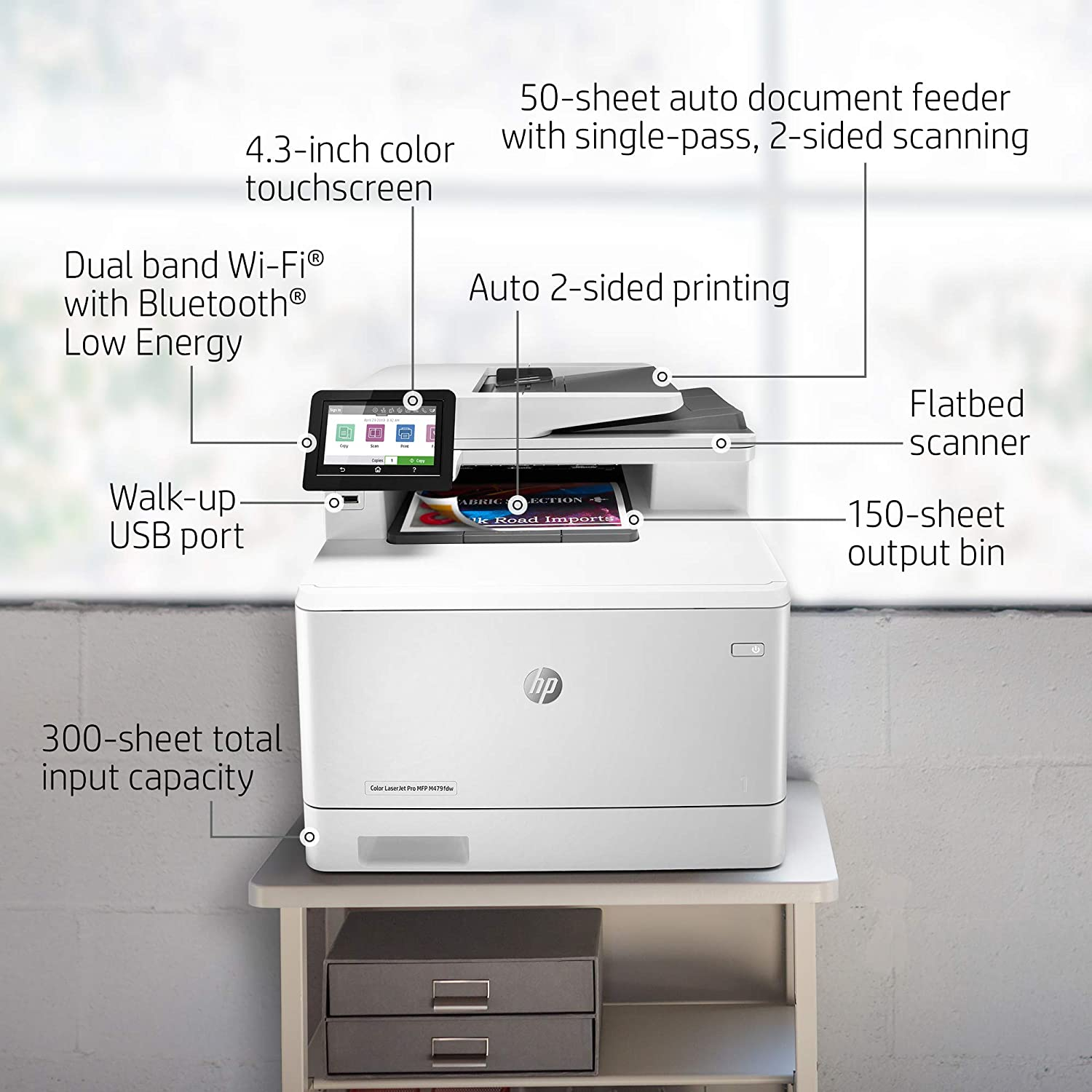 پرینتر چند کاره لیزری اچ‌ پی مدل Color LaserJet Pro MFP M479dw