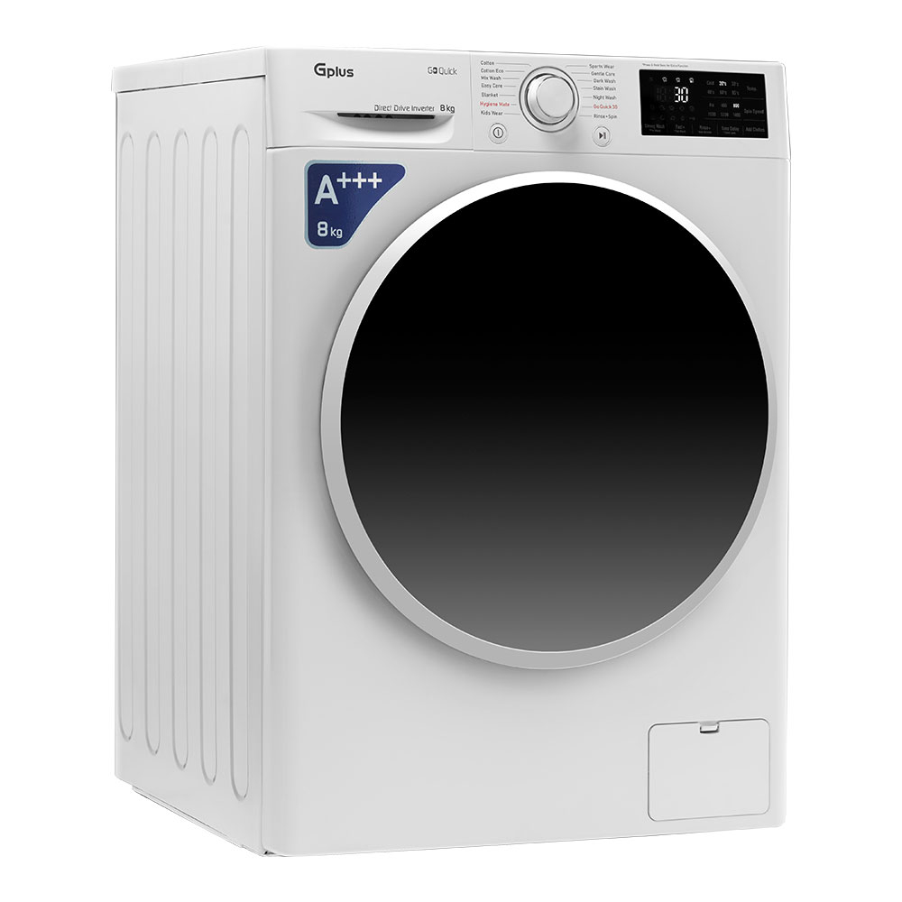 ماشین لباسشویی جی پلاس مدل GWM-L807W ظرفیت 8 کیلوگرم