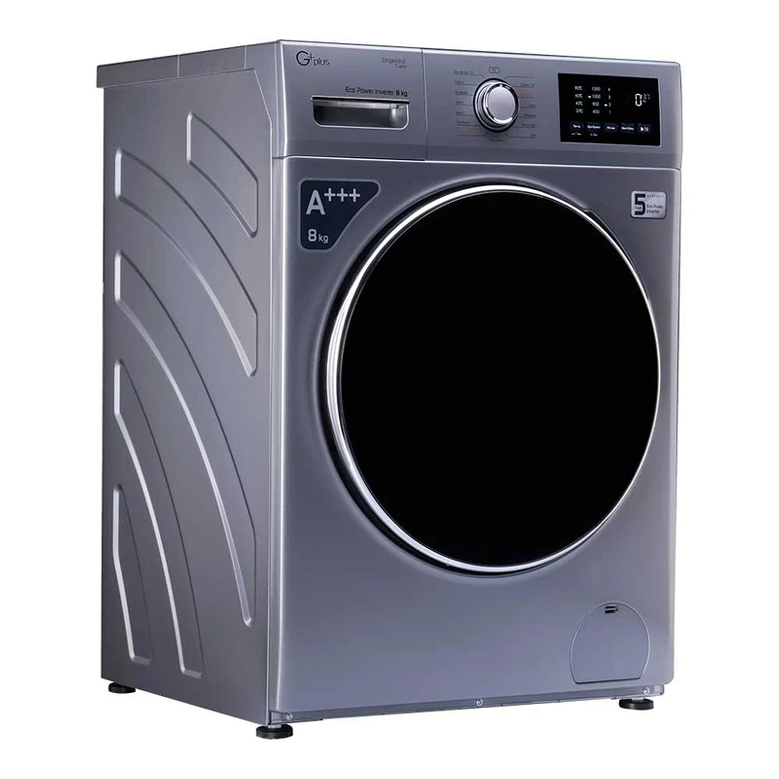 ماشین لباسشویی اتوماتیک جی پلاس مدل GWM-M822BS ظرفیت 8 کیلوگرم
