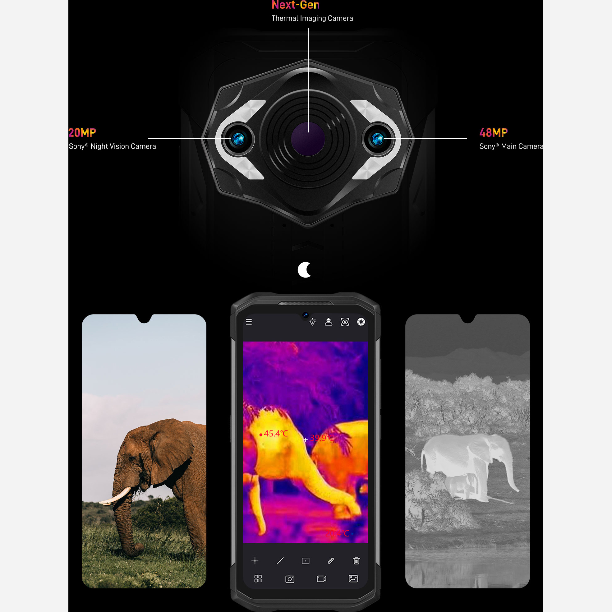 گوشی موبایل دوجی مدل S98 Pro دو سیم کارت ظرفیت 256 گیگابایت و رم 8 گیگابایت