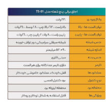 اجاق گاز برقی پنج شعله دی اس تی مدل T5-01