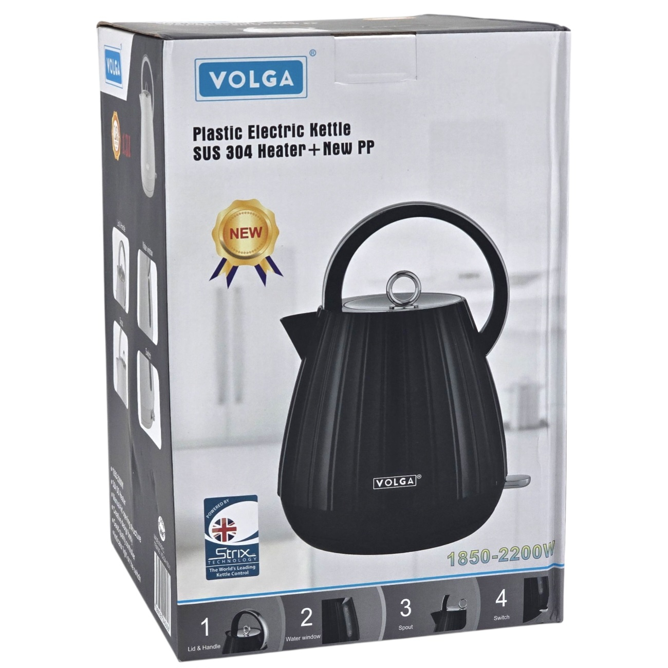 کتری برقی ولگا مدل V-135 گنجایش 1.7 لیتر