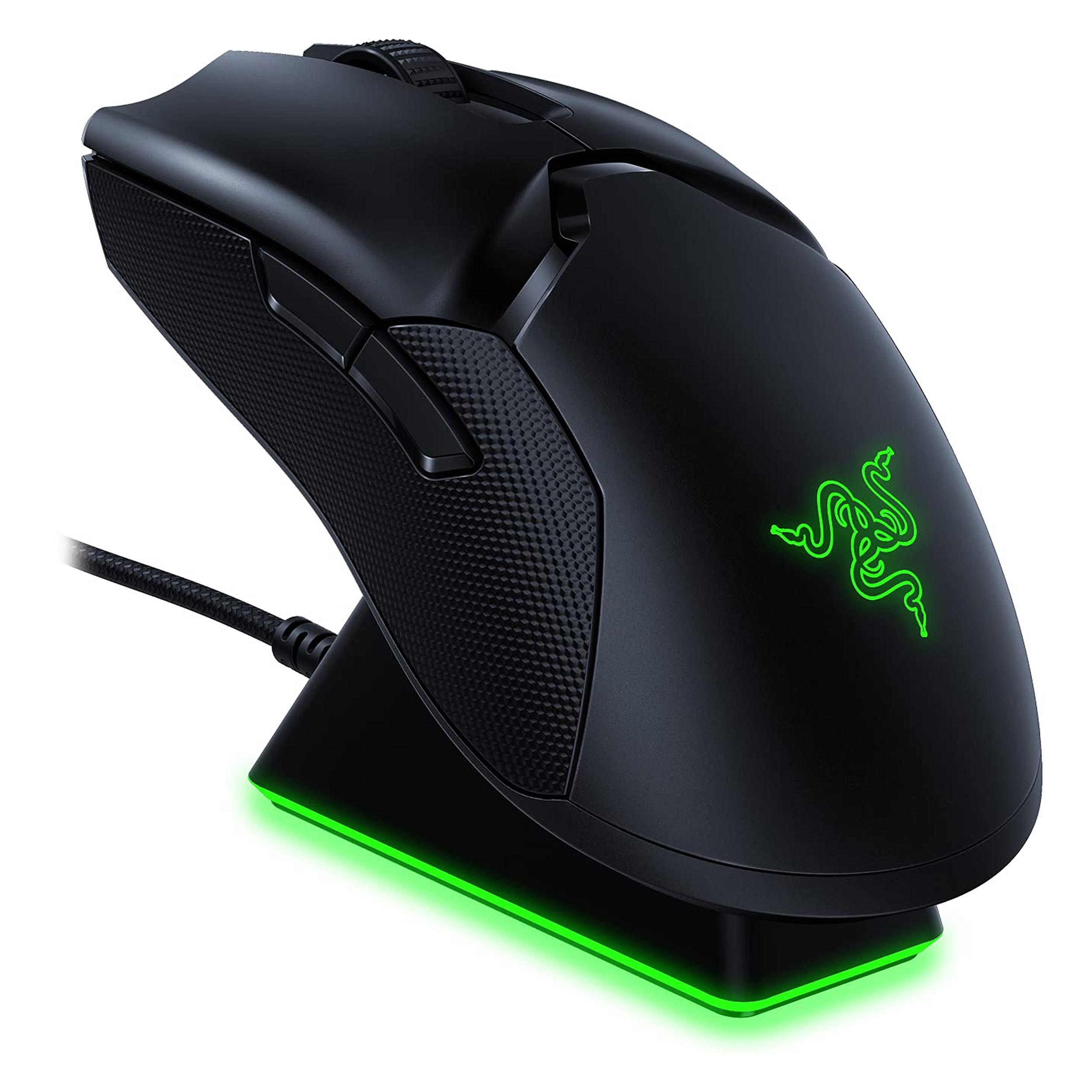 ماوس بی سیم مخصوص بازی ریزر مدل Viper Ultimate به همراه پایه شارژر