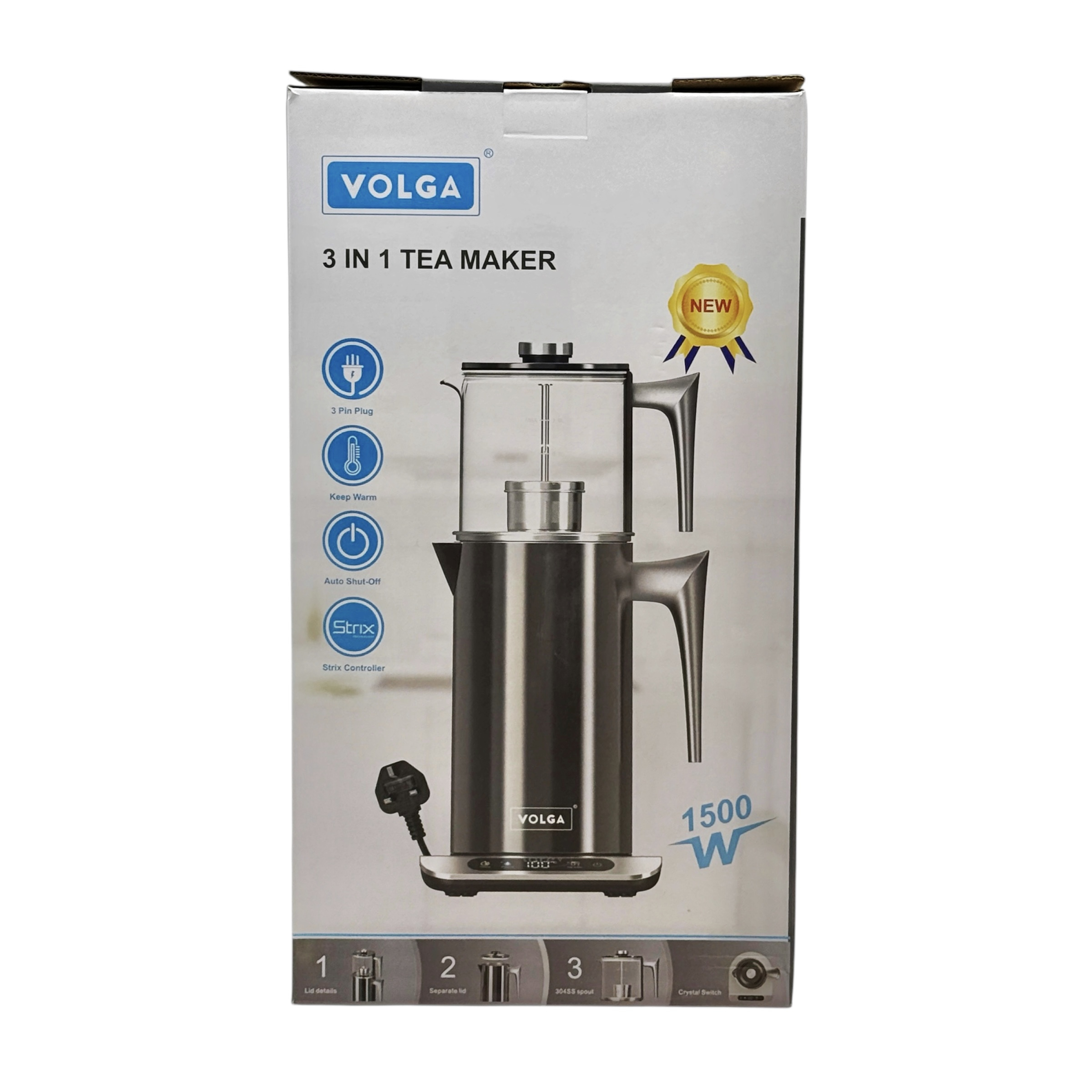 چای ساز روی هم ولگا مدل 152-M