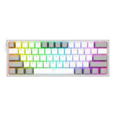 کیبورد مخصوص بازی ردراگون مدل FIZZ K617 WHITE/GREY