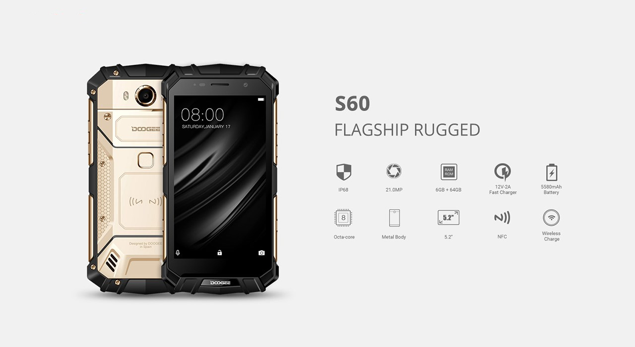 گوشی موبایل دوجی مدل S60 دو سیم کارت