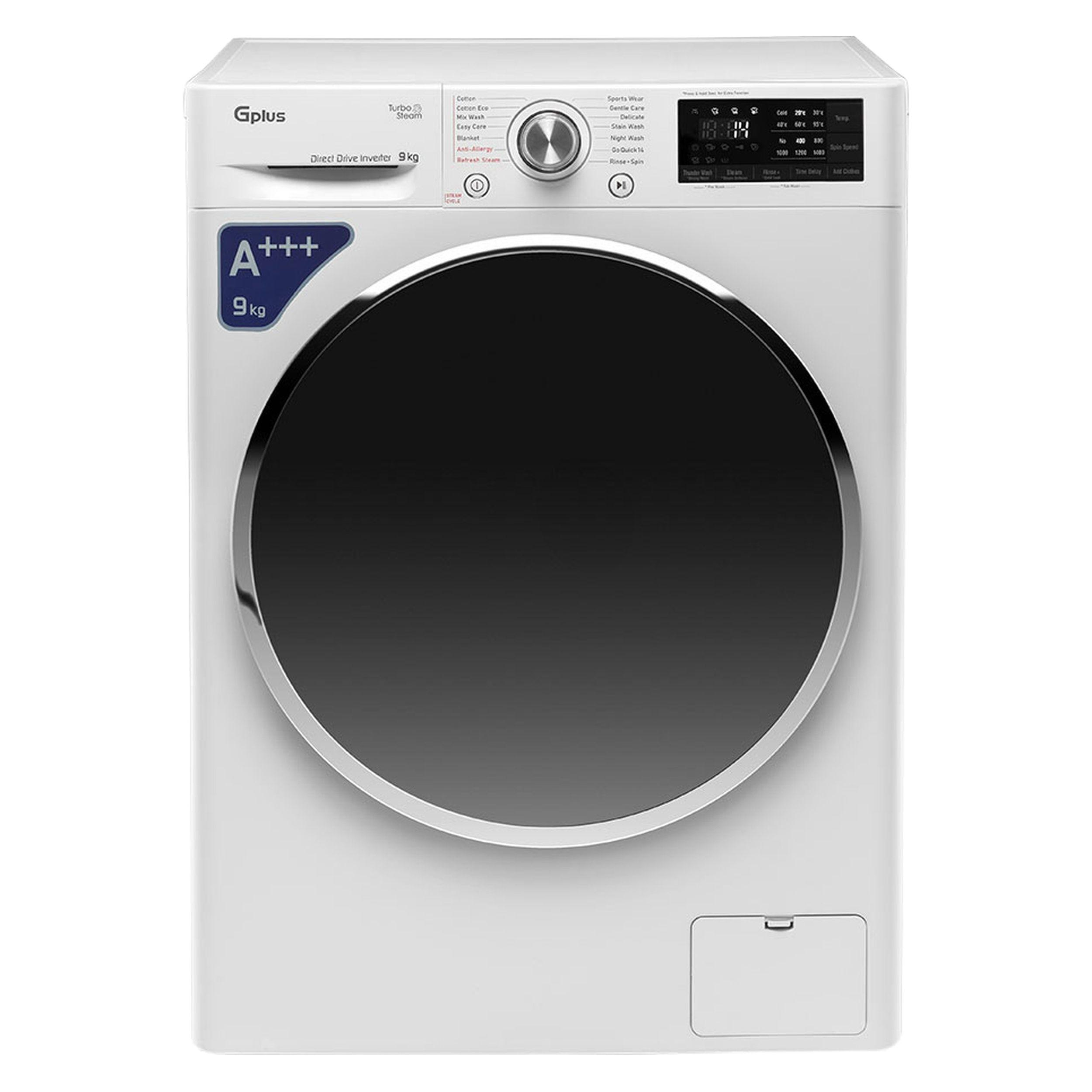 ماشین لباسشویی جی پلاس مدل GWM-P990W ظرفیت 9 کیلوگرم