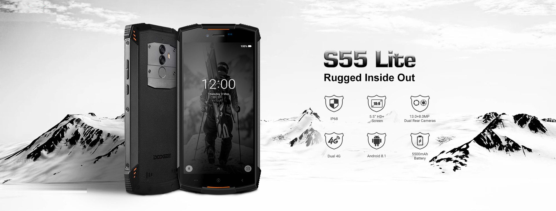 گوشی موبایل دوجی مدل S55 Lite دو سیم کارت