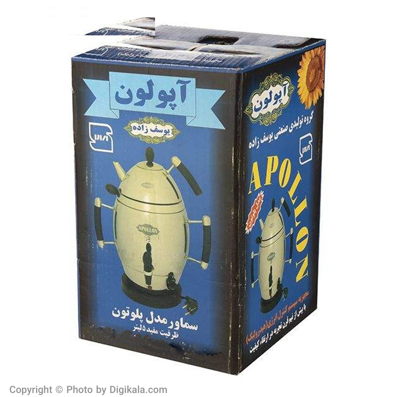 سماور برقی آپولون مدل پلوتون ظرفیت 5 لیتر