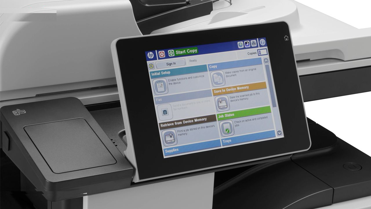 پرینتر چندکاره لیزری اچ پی مدل MFP M725dn