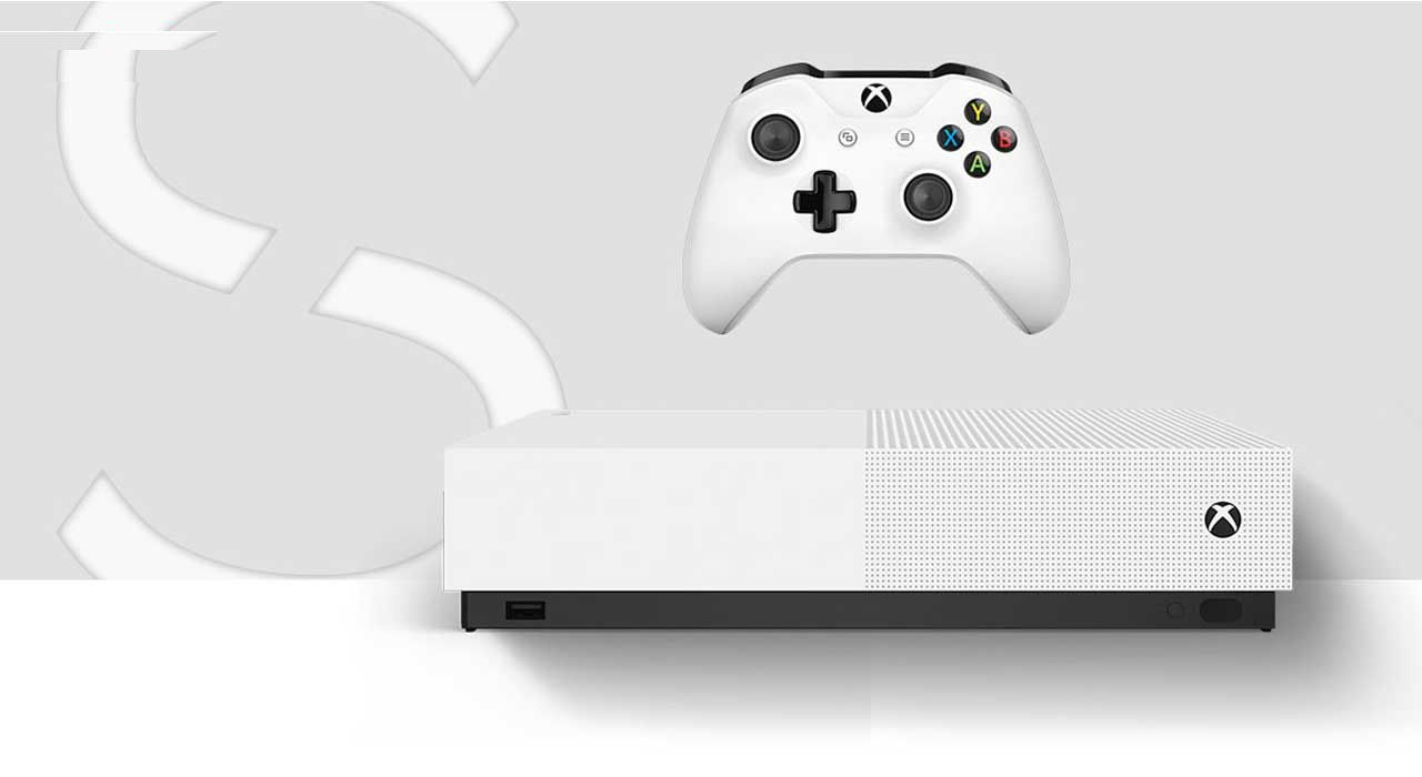 مجموعه کنسول بازی مایکروسافت مدل Xbox One S ALL DIGITAL ظرفیت 1 ترابایت