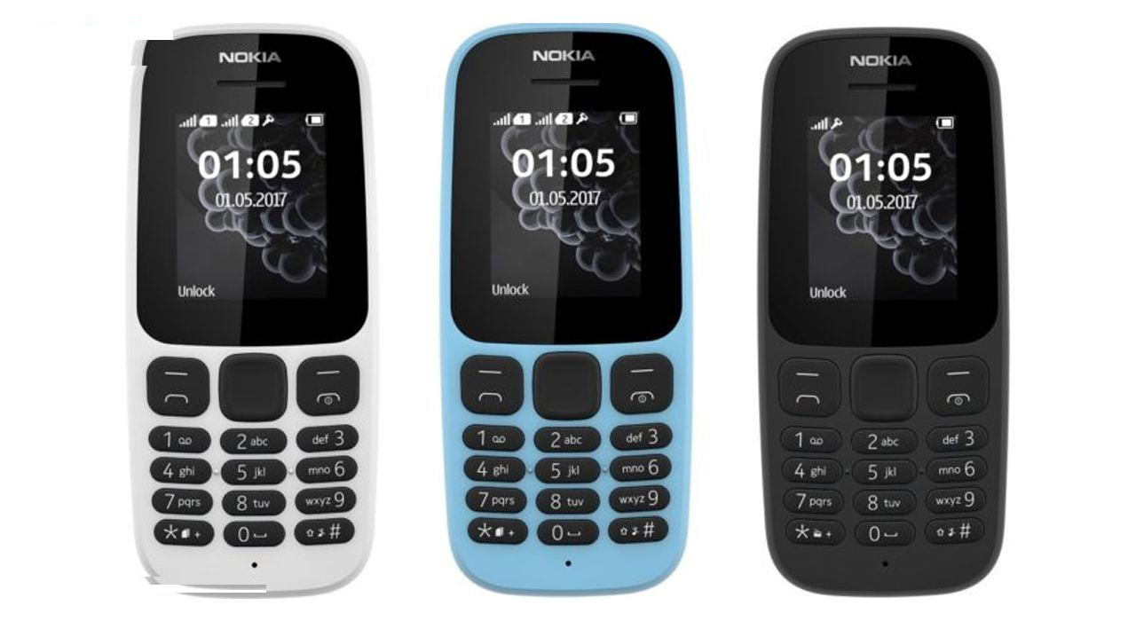 گوشی موبایل نوکیا مدل 105 (2017) دو سیم‌ کارت