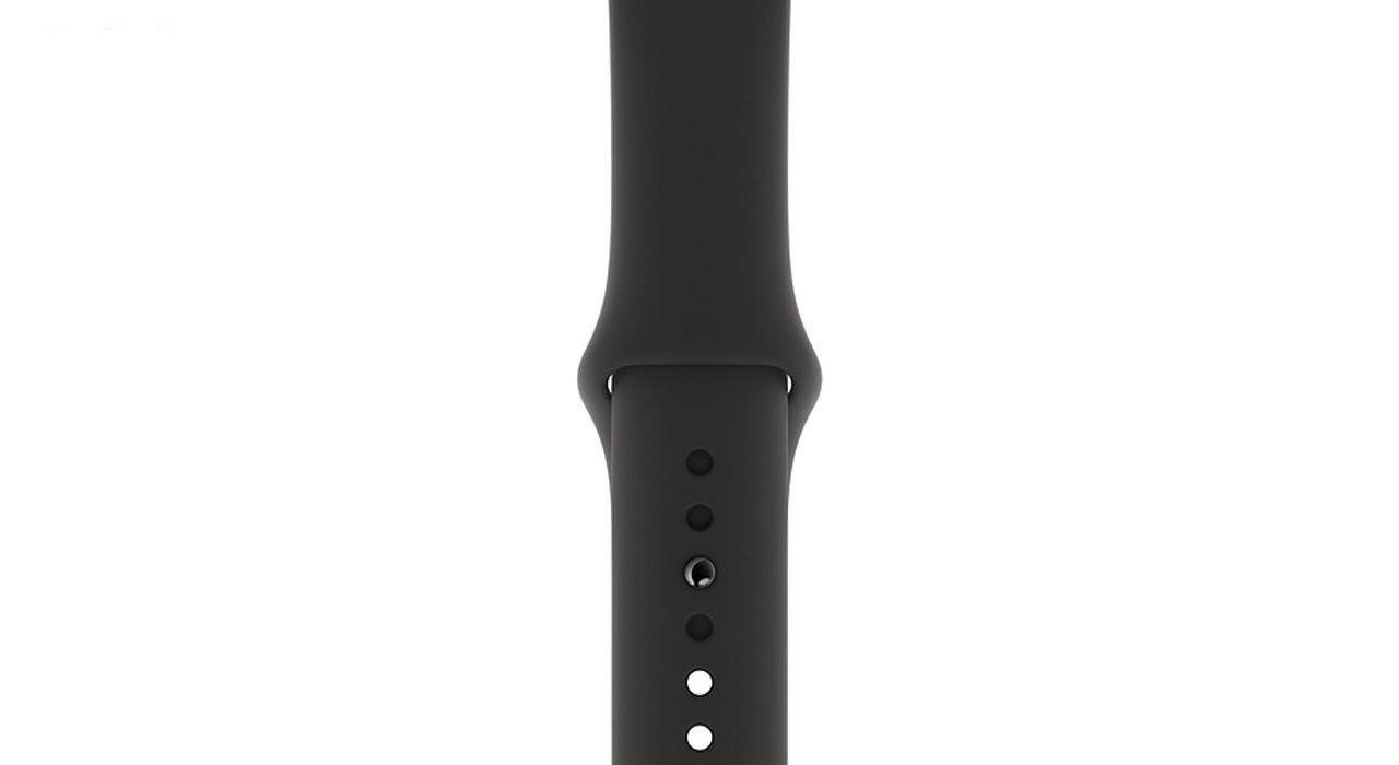 ساعت هوشمند اپل واچ سری 5 مدل 44m Aluminum Case Black Sport Silicon Band