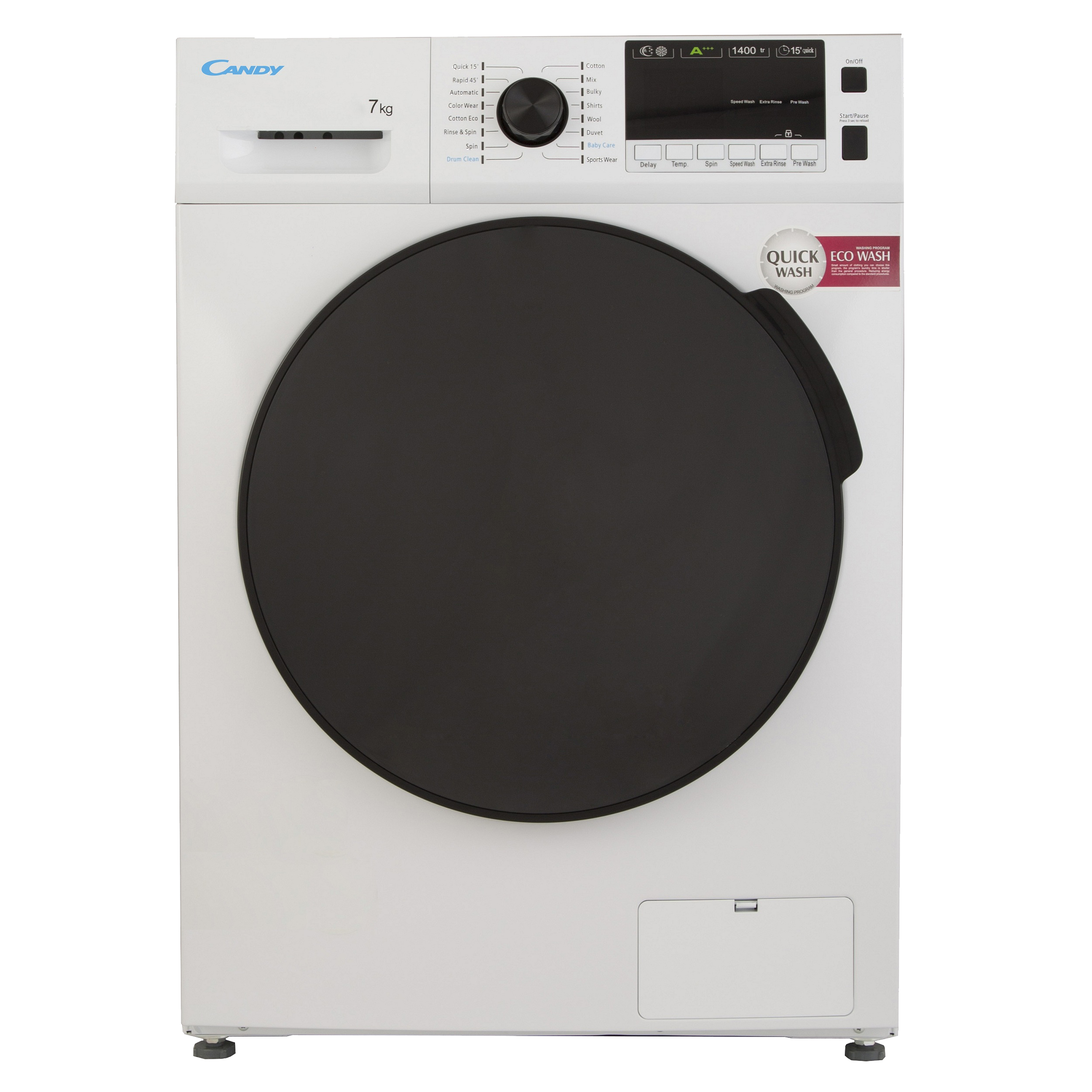 ماشین لباسشویی کندی مدل GUT 1417 ظرفیت 7 کیلوگرم