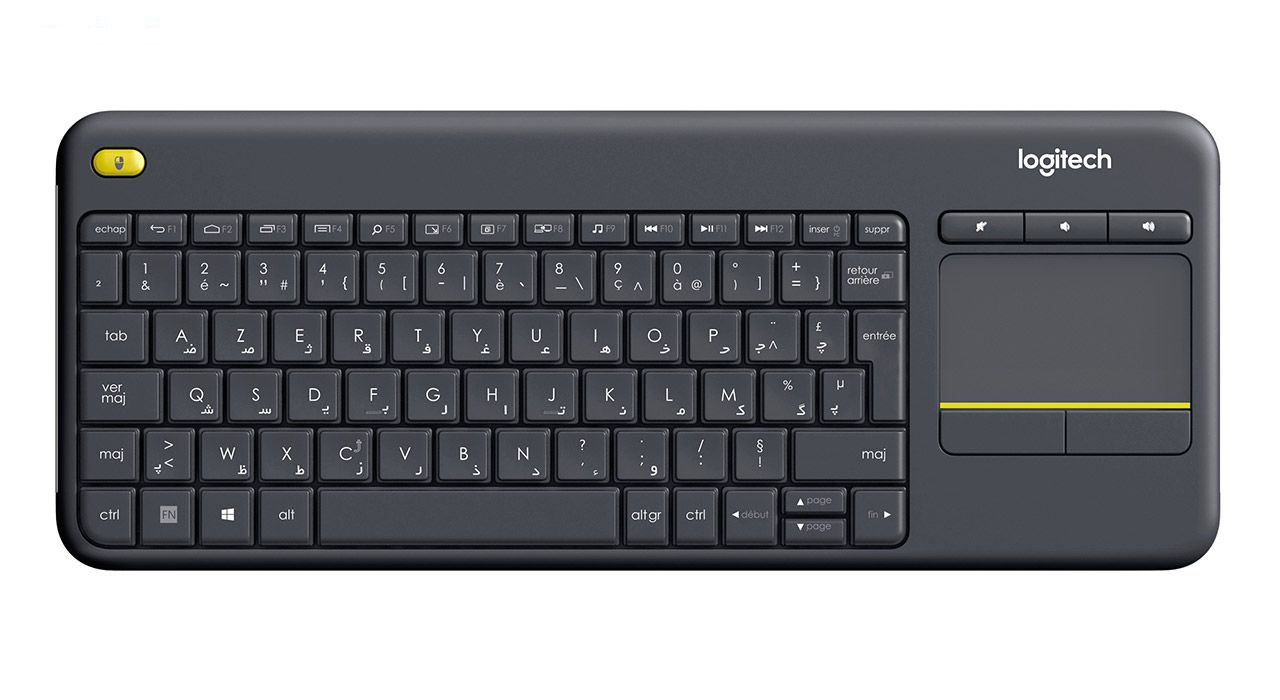 کیبورد بی‌ سیم لاجیتک مدل K400 Plus با حروف فارسی