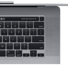 لپ تاپ 16 اینچی اپل مدل MacBook Pro MVVK2 2019 همراه با تاچ بار
