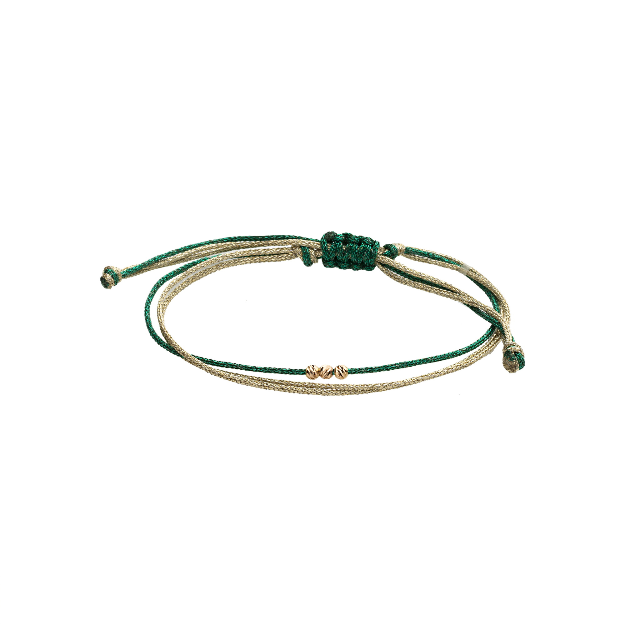 دستبند بند و طلا 18 عیار زنانه گالری شیدا مجد مدل 3 البرنارد نخی لمه