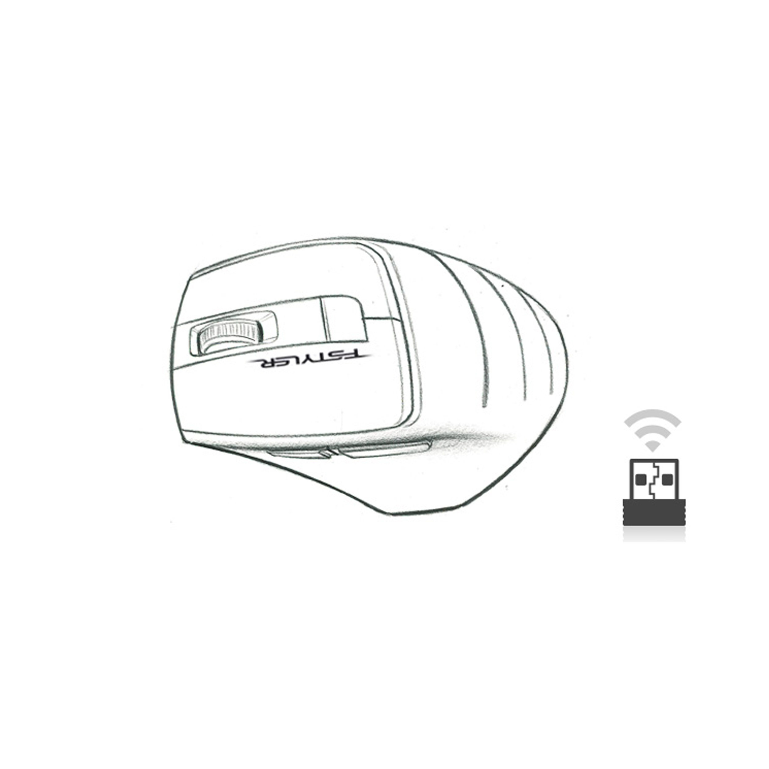 ماوس بی سیم ای فورتک مدل اف استایلر FG35