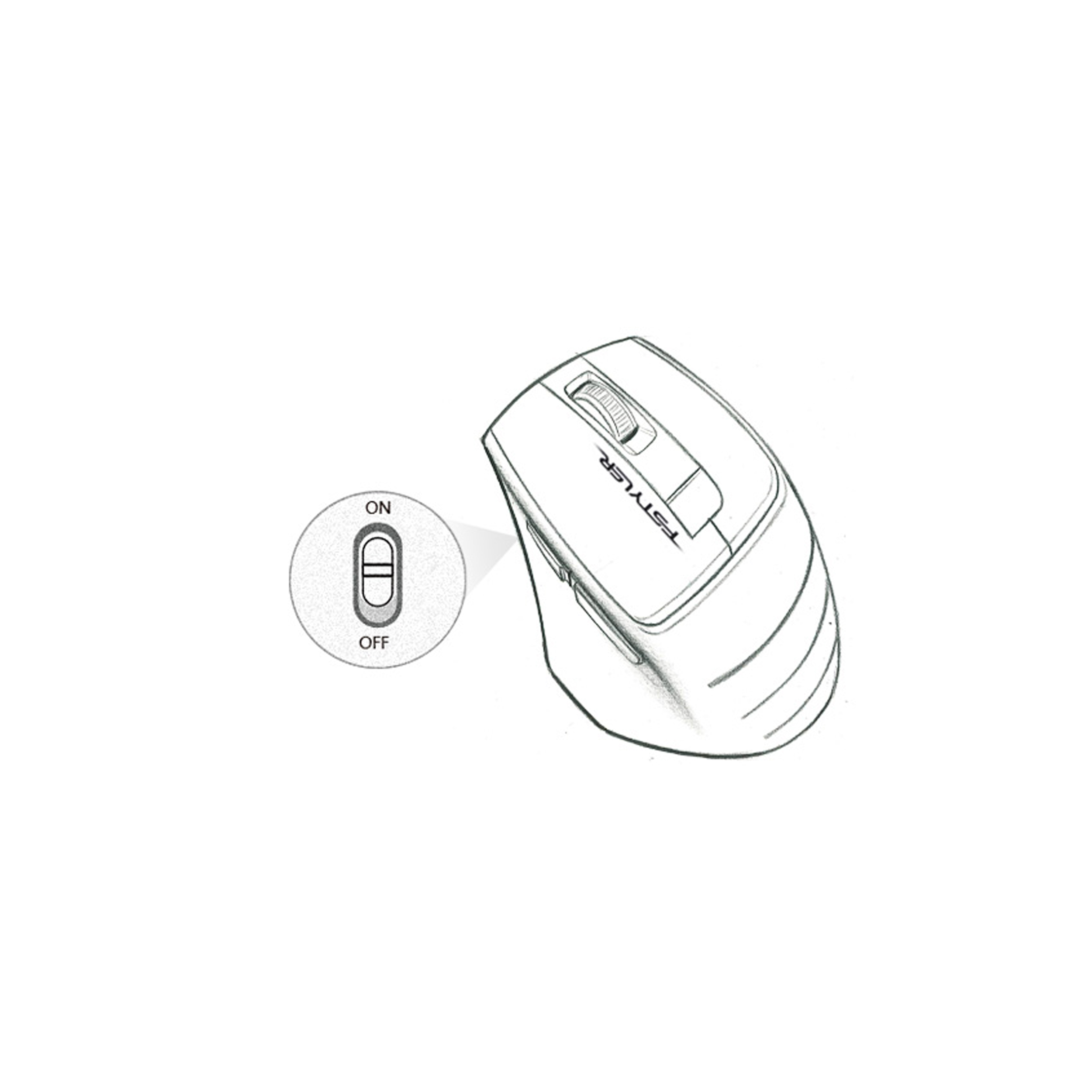 ماوس بی سیم ای فورتک مدل اف استایلر FG35