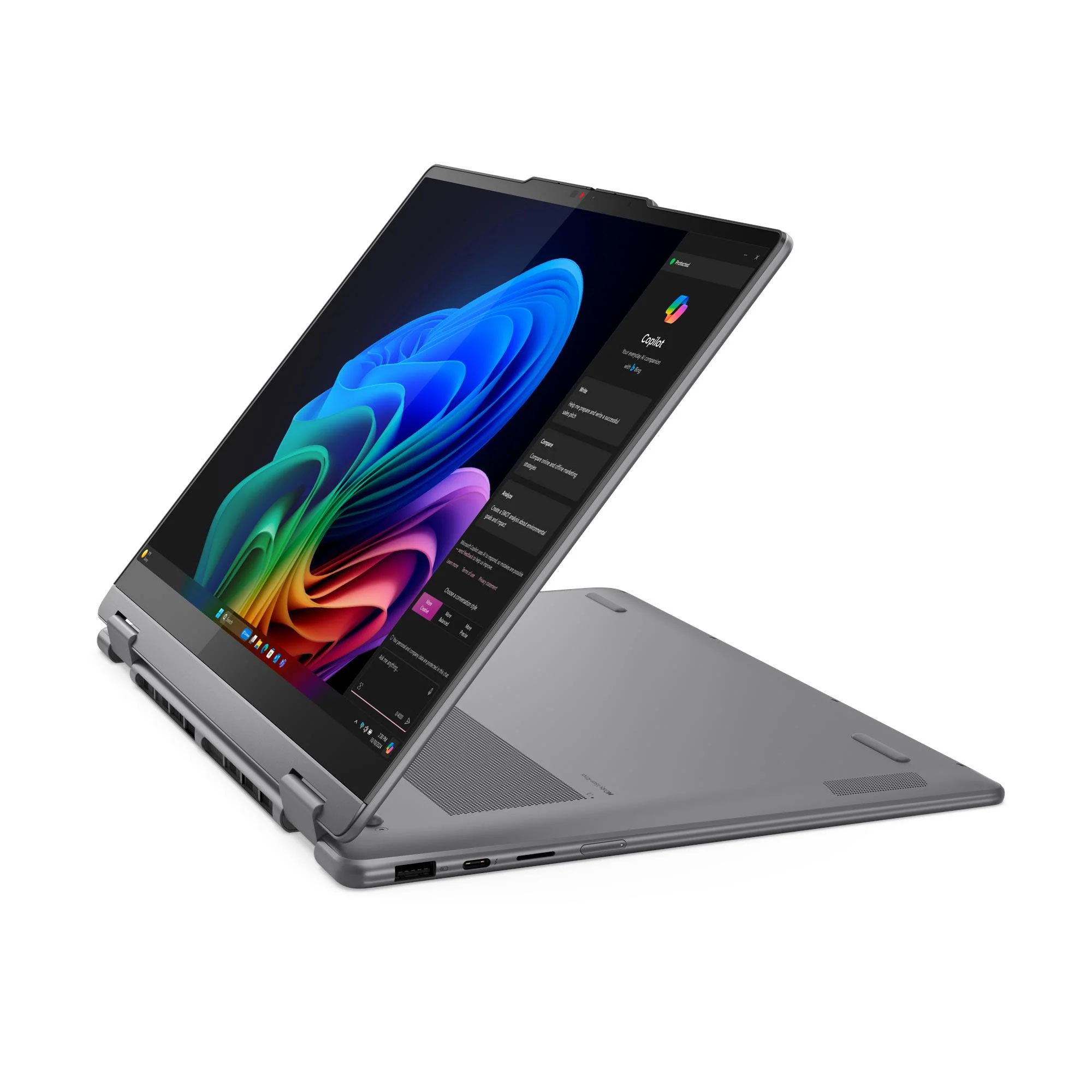 لپ تاپ 16 اینچی لنوو مدل Yoga 7 2-in-1 16ILL10-Core Ultra 5 226V-16GB LPDDR5x 8533MHz-512GB SSD-Touch