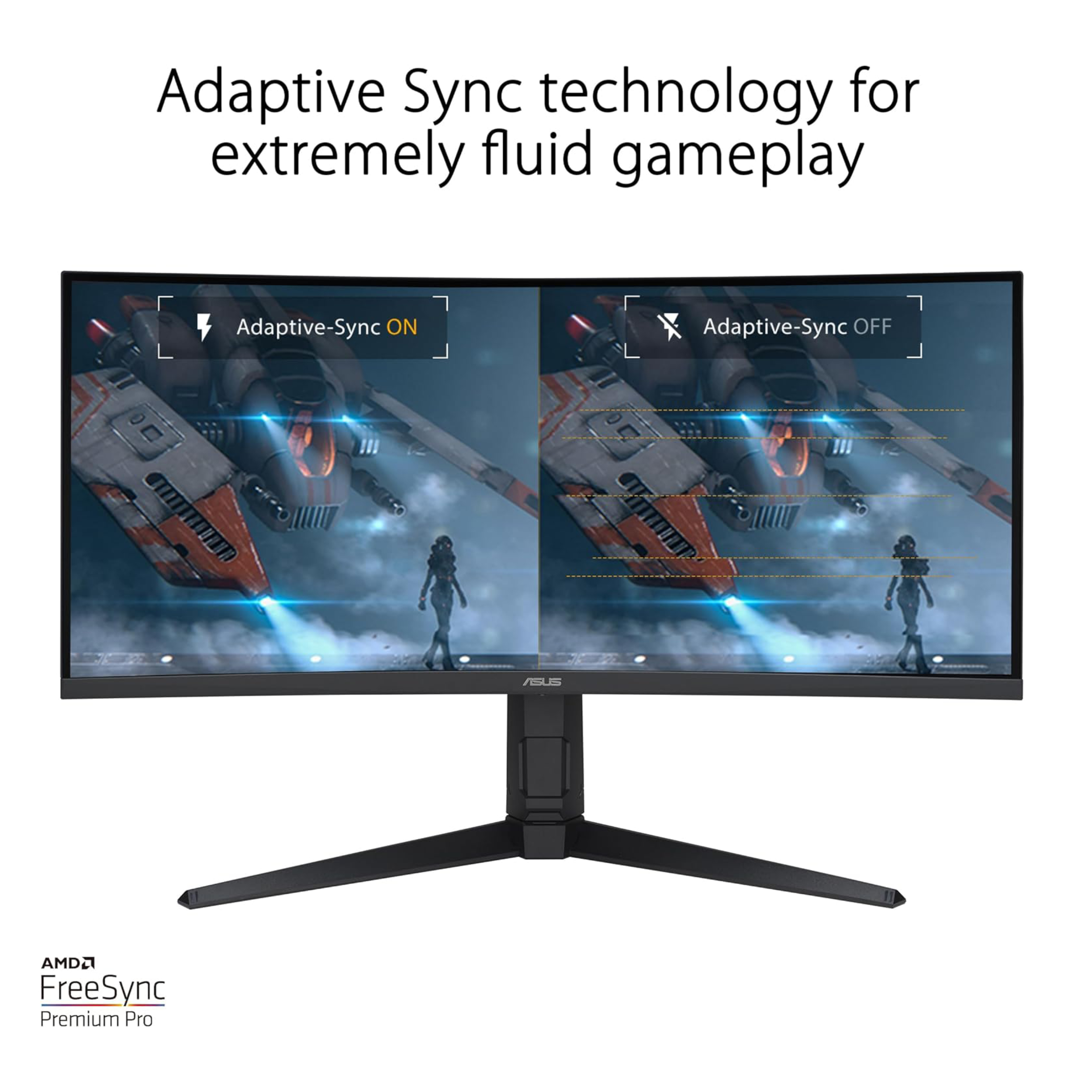 مانیتور خمیده گیمینگ 34 اینچ ایسوس مدل TUF Gaming VG34VQL3A