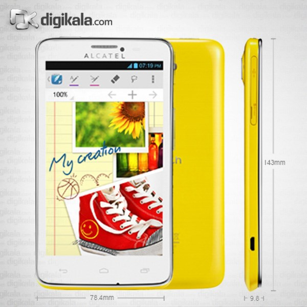 گوشی موبایل آلکاتل وان تاچ اسکرایب ایزی 8000D