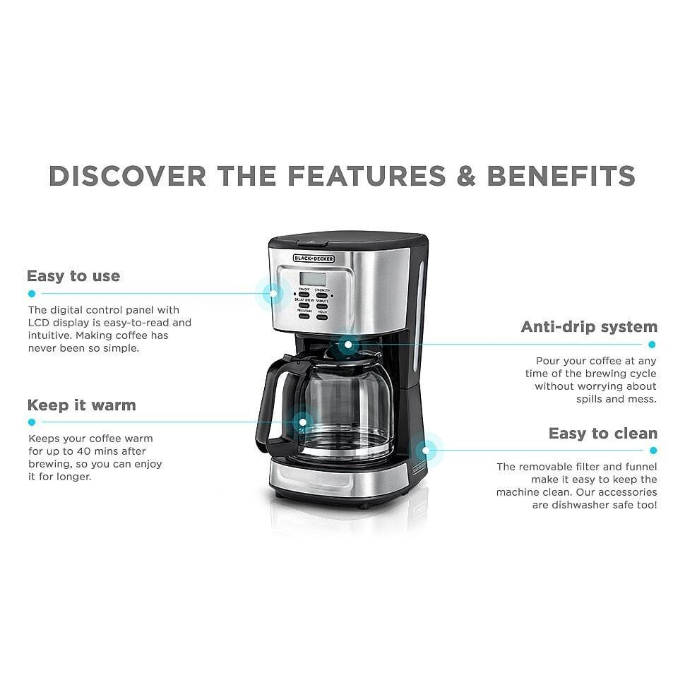 قهوه‌ساز بلک اند دکر مدل DCM85-B5