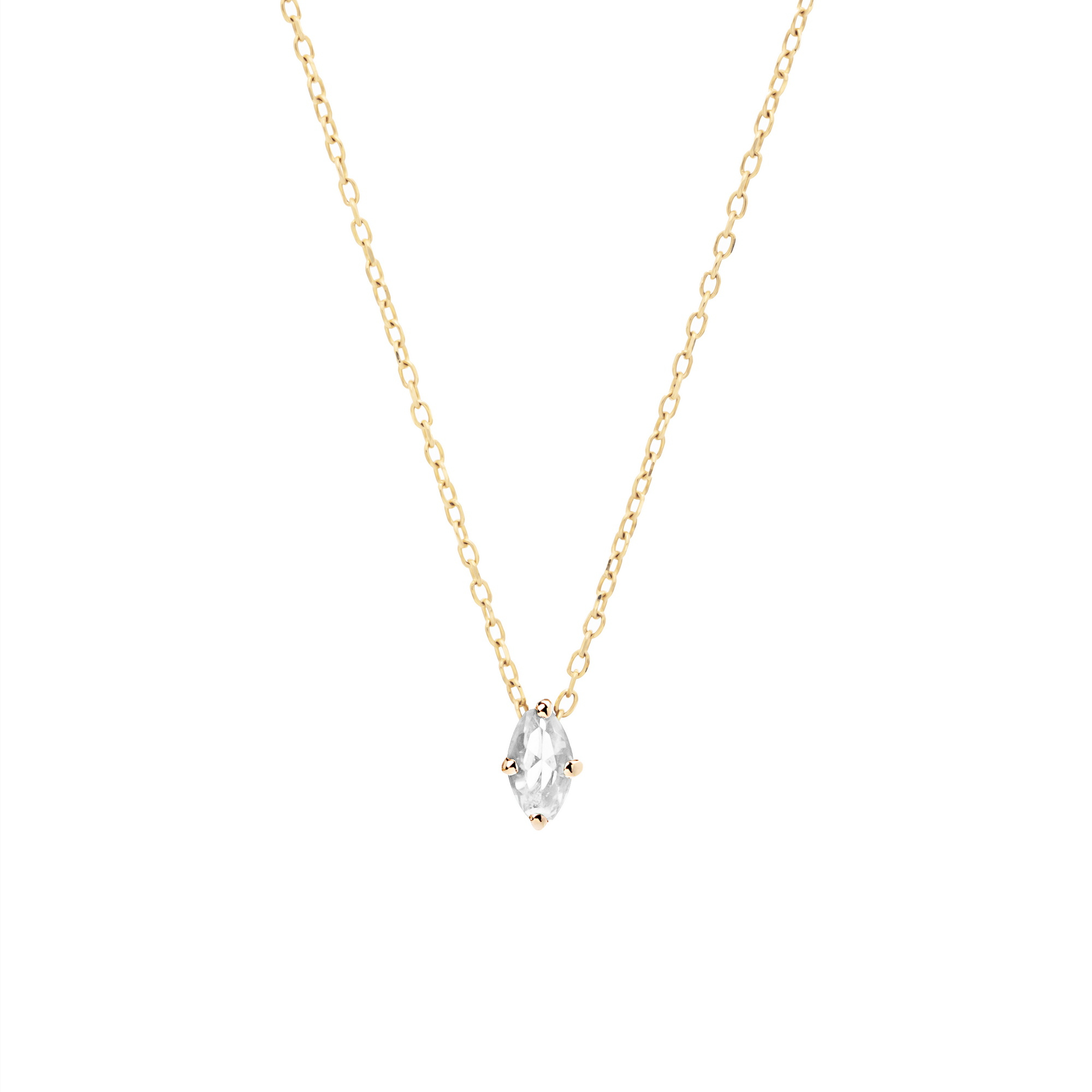 گردنبند طلا 18 عیار زنانه گالری شیدا مجد مدل مارکیز زیرکن