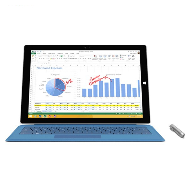 تبلت مایکروسافت مدل Surface Pro 3 - A به همراه کیبورد ظرفیت 512 گیگابایت