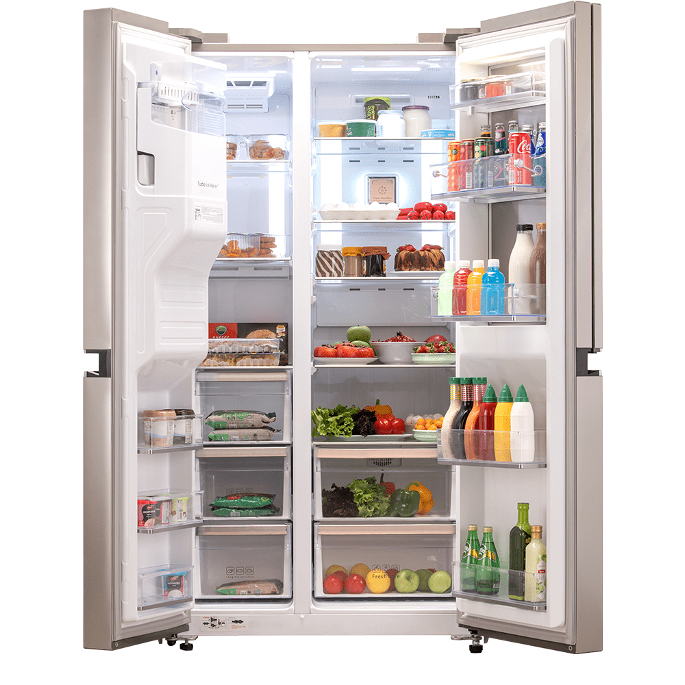 یخچال و فریزر ساید بای ساید 32 فوت دوو مدل DS-3440SS