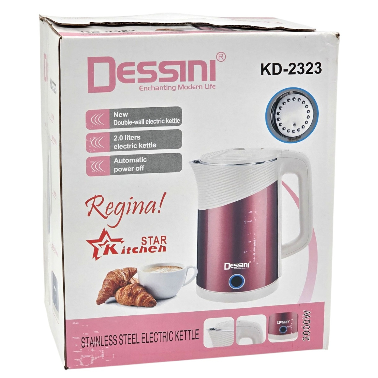 کتری برقی دسینی مدل KD-2323 گنجایش 2 لیتر
