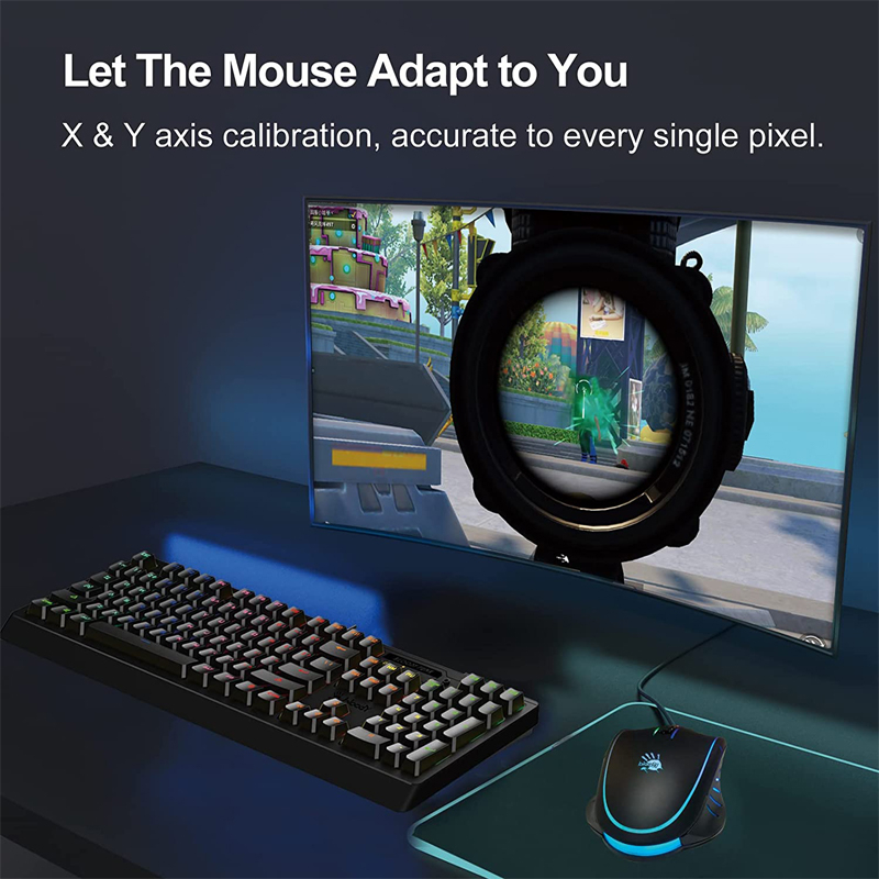 ماوس مخصوص بازی بلادی مدل P_81_S_RGB