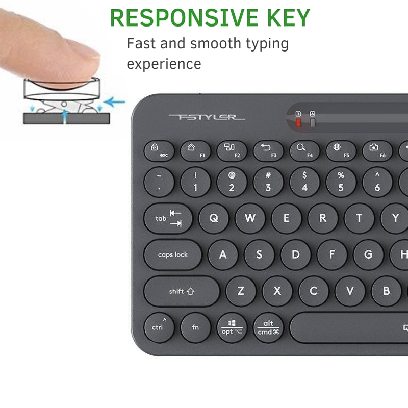 کیبورد و ماوس بی سیم ای فورتک مدل FG_33OO_AIR2