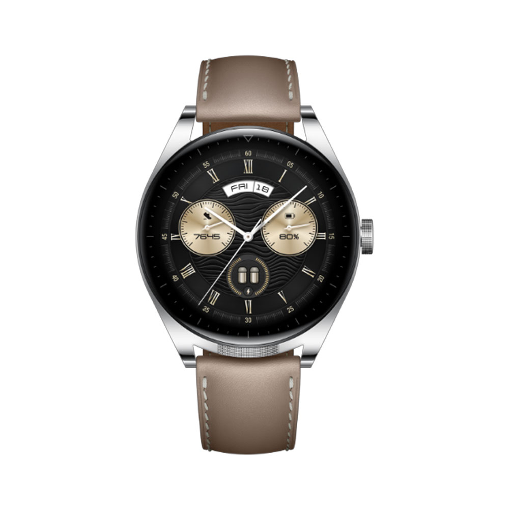 ساعت هوشمند هواوی مدل WATCH Buds شمارش ضربان قلب، پایش وضعیت خواب، دارای هدفون داخلی با بند چرمی