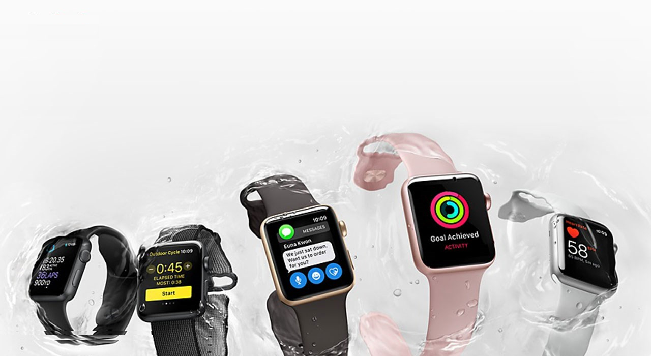 ساعت هوشمند اپل واچ سری 2 مدل 42mm Ceramic Case with Cloud Sport Silicone Band